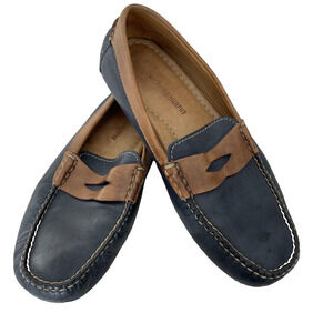 Johnston & Murphy Navy Driving Moccasin, Size 10.5M